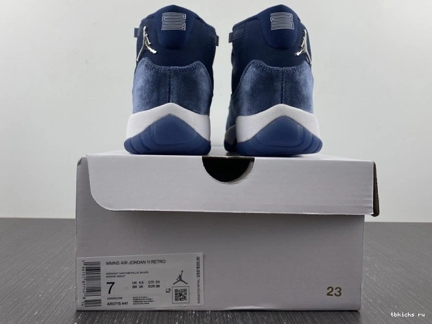 Rep TB 11 AR0715-441 Midnight Navy Jordan WMNS Air Velvet 0708